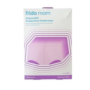 Frida Mom Disposable Postpartum Underwear - 8 GREY Boyshort Briefs | SZ Regular